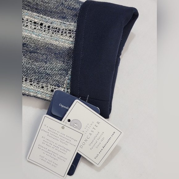 Don Caster Collection Tweed Silk With Metallic Threads Jacket Womens Size 10 - Picture 12 of 14